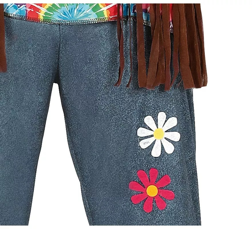 Translation missing: pt-PT.Disfraz de Hippie con Flores para hombre