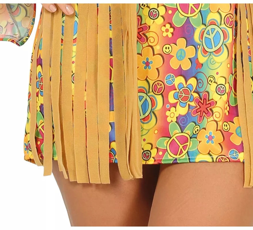 Translation missing: pt-PT.Disfraz de Hippie corto para mujer