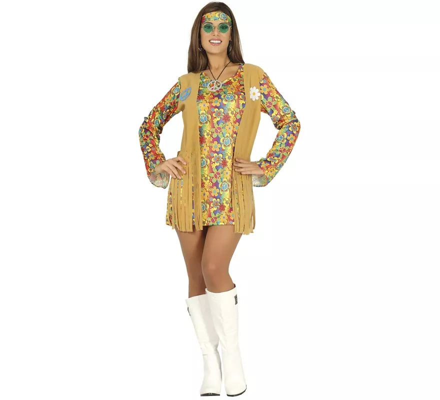 Translation missing: pt-PT.Disfraz de Hippie corto para mujer