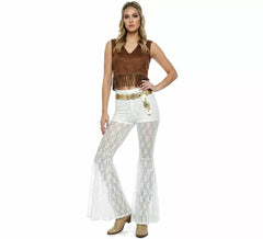 Fato de festival hippie para mulher