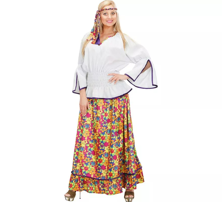 Translation missing: pt-PT.Disfraz de Hippie de terciopelo para mujer