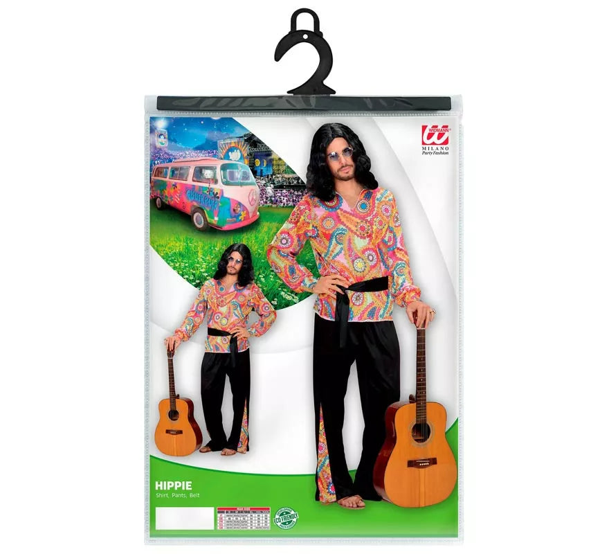 Translation missing: pt-PT.Disfraz de Hippie figuras con cinturón para hombre