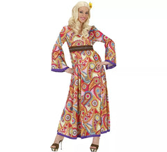 Fato de figuras hippie com cinto para mulher