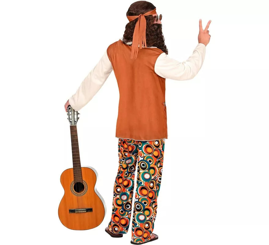 Translation missing: pt-PT.Disfraz de Hippie flecos largos para hombre