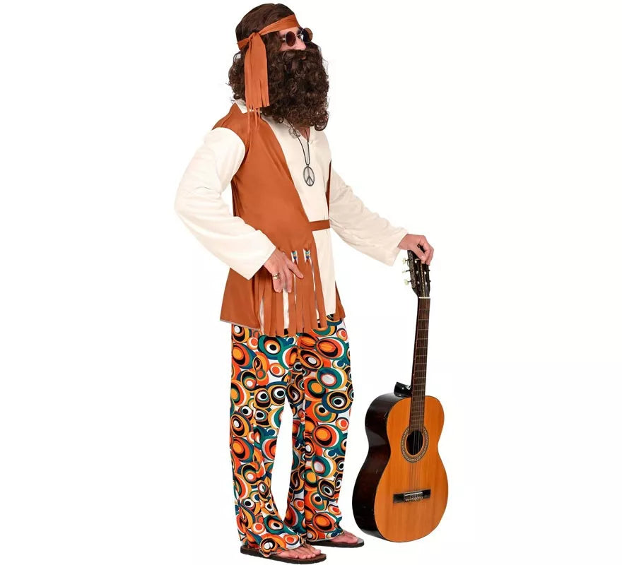 Translation missing: pt-PT.Disfraz de Hippie flecos largos para hombre