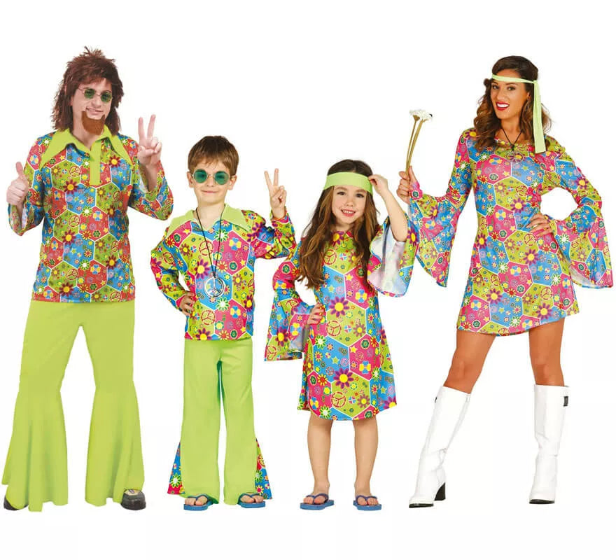 Disfraz de Hippie Flower Power para mujer