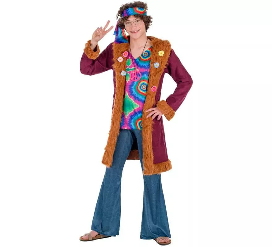 Translation missing: pt-PT.Disfraz de Hippie Granate para hombre