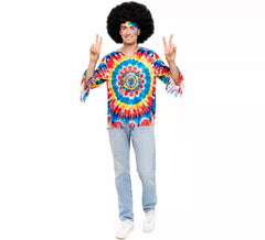 Fato Hippie Masculina Multicolorida