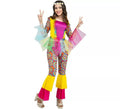 Disfraz de Hippie Multicolor para mujer