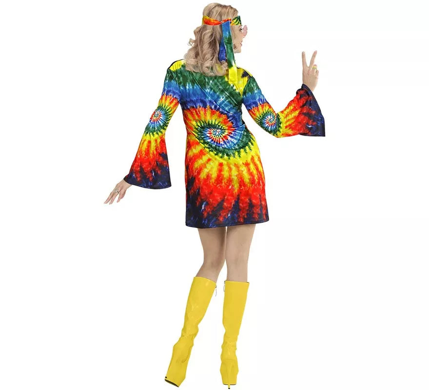 Translation missing: pt-PT.Disfraz de Hippie Ondas Psicodélicas para mujer