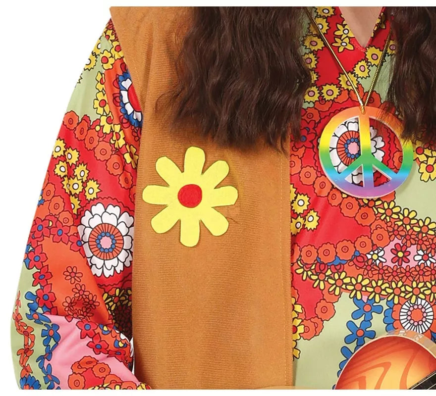 Translation missing: pt-PT.Disfraz de Hippie Paz y Amor para hombre