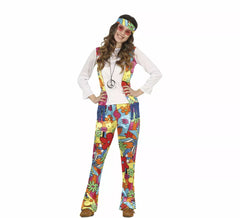 Traje Hippie Psicodélico Adolescente