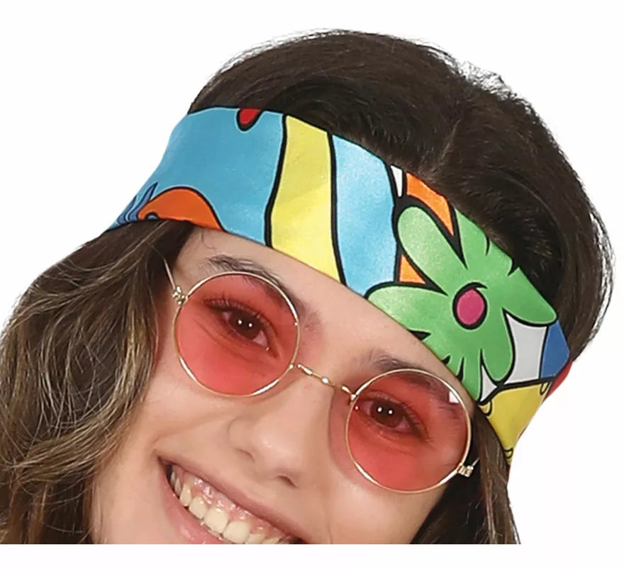 Disfraz de Hippie Psicodélica para adolescente