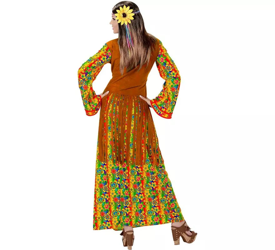 Disfraz de Hippie Símbolo de Paz para mujer