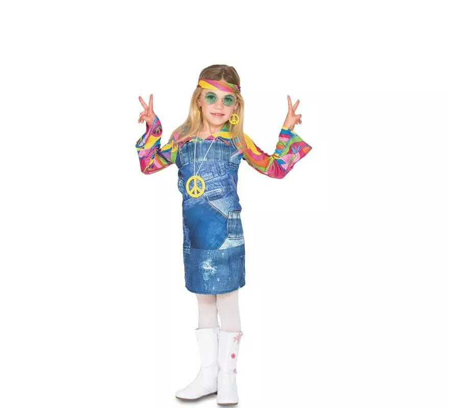 Translation missing: pt-PT.Disfraz de Hippie vaquera para niña