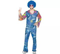 Fato de cowboy hippie masculino
