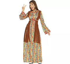 Vestido longo com Fato de hippie para mulher