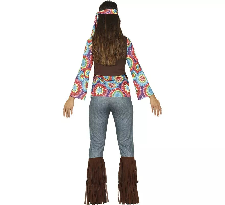 Translation missing: pt-PT.Disfraz de Hippy con Chaleco para mujer