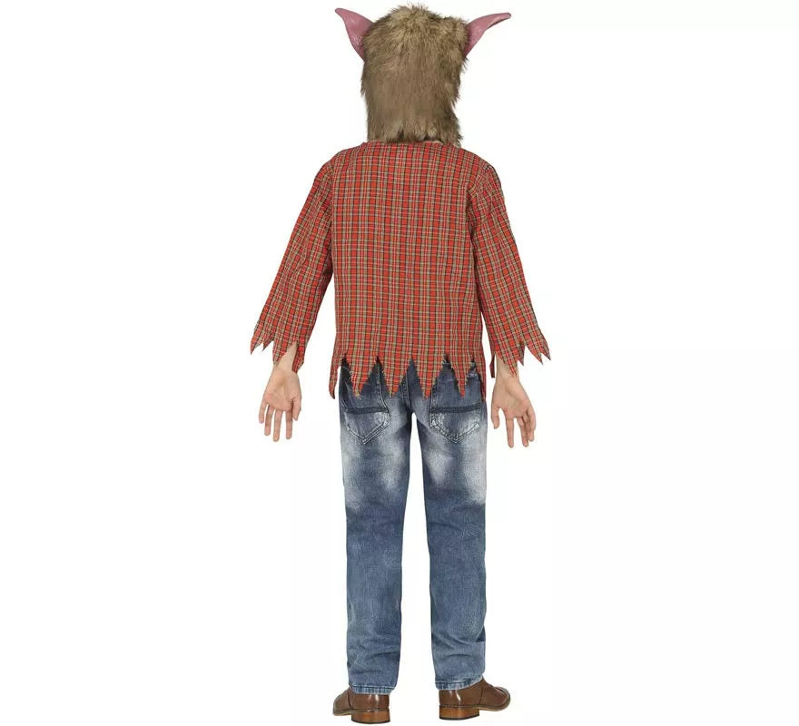 Translation missing: pt-PT.Disfraz de Hombre Lobo con colmillos para niño