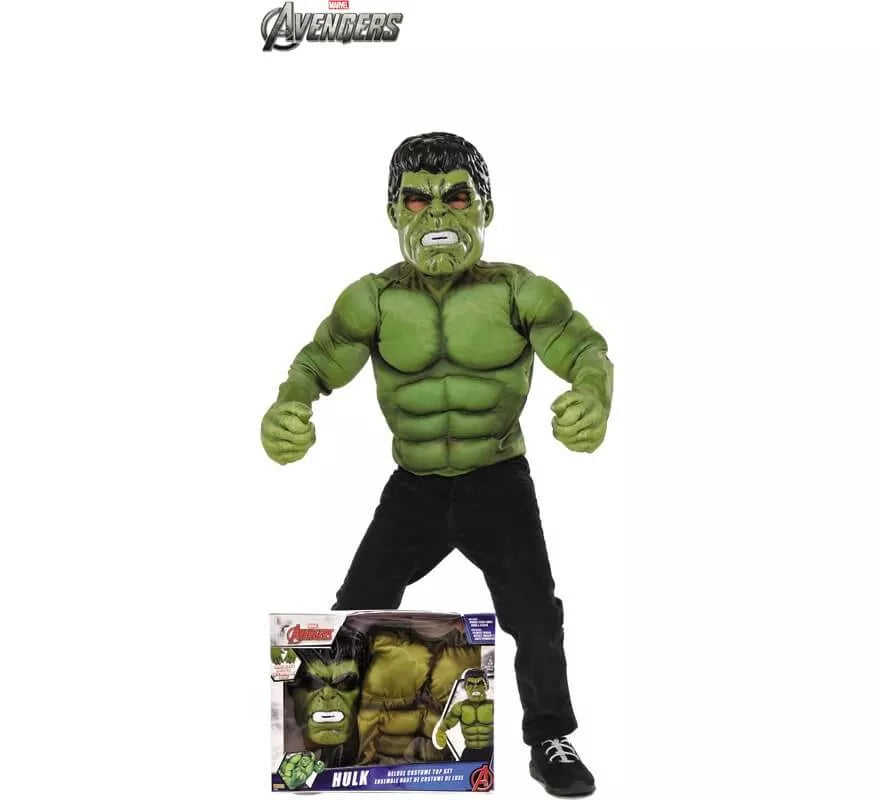 Translation missing: pt-PT.Disfraz de Hulk Avengers con Músculos para niño