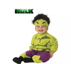 Fato de Hulk com gorro para bebé