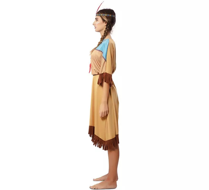 Translation missing: pt-PT.Disfraz de India Apache en vestido con tocado para mujer