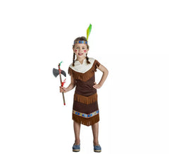 Fato de Apache indiano para menina
