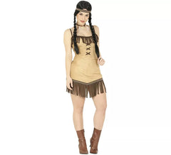 Fato de Miwok indiano para mulher