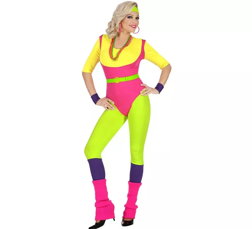 Translation missing: pt-PT.Disfraz de Instructora de Aerobics Años 80 para mujer