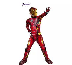 Traje de ferro Homem Premium vermelho para menino