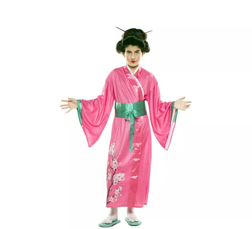 Translation missing: pt-PT.Disfraz de Japonesa Rosa para niña