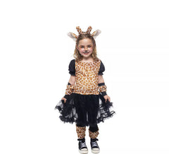 Fato de girafa com tutu para menina