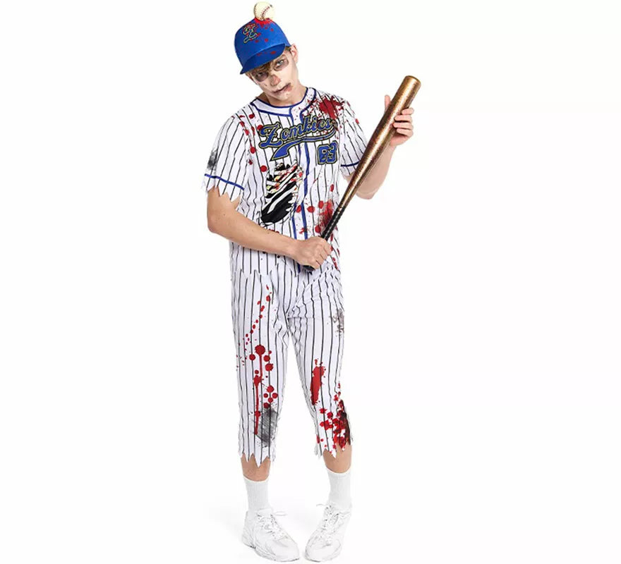 Translation missing: pt-PT.Disfraz de Jugador de Béisbol Zombie para hombre