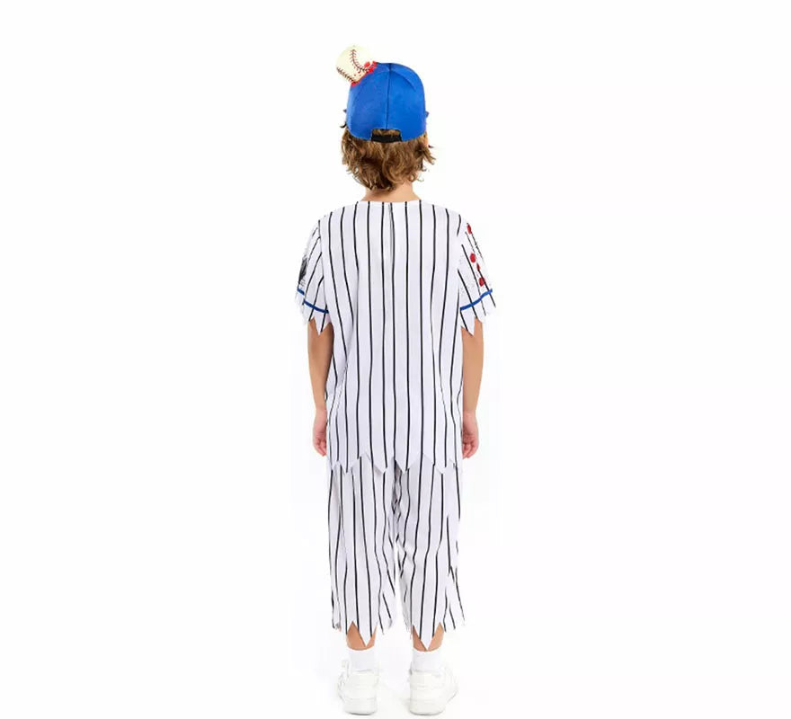 Translation missing: pt-PT.Disfraz de Jugador de Béisbol Zombie para niño