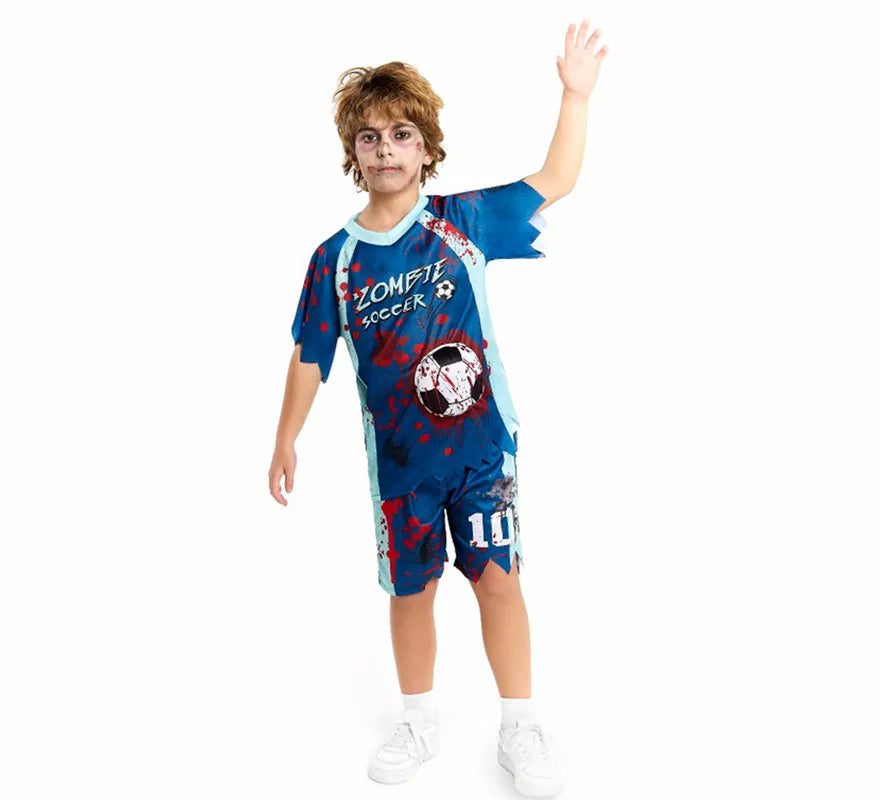 Disfraz de Jugador de Fútbol Zombie para niño