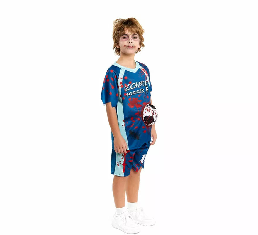 Translation missing: pt-PT.Disfraz de Jugador de Fútbol Zombie para niño