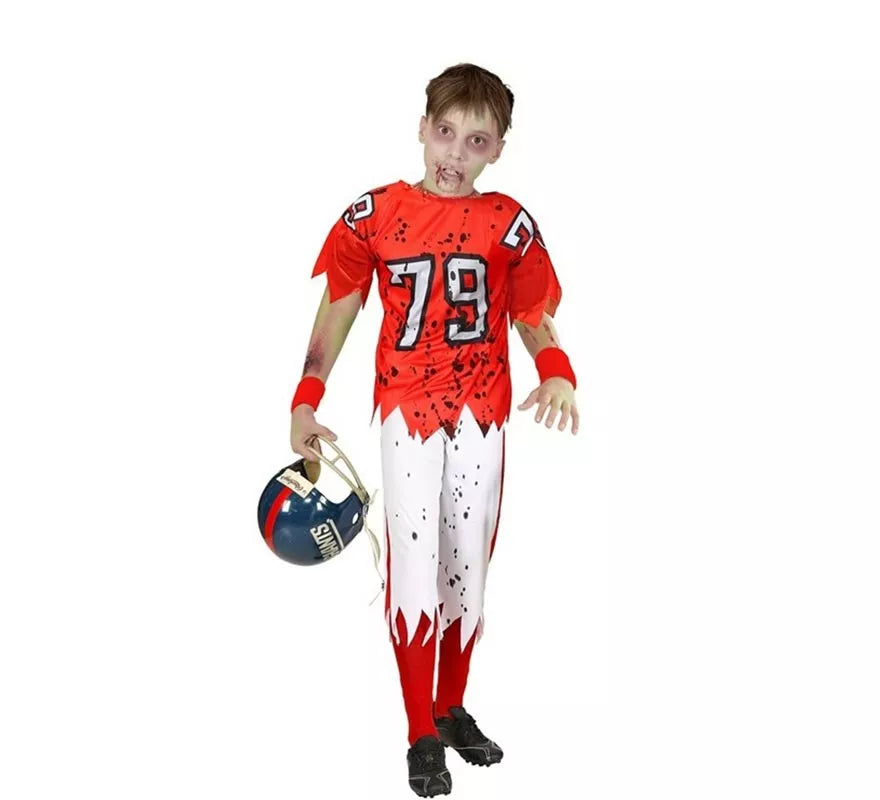 Translation missing: pt-PT.Disfraz de Jugador de Rugby Zombie para niño