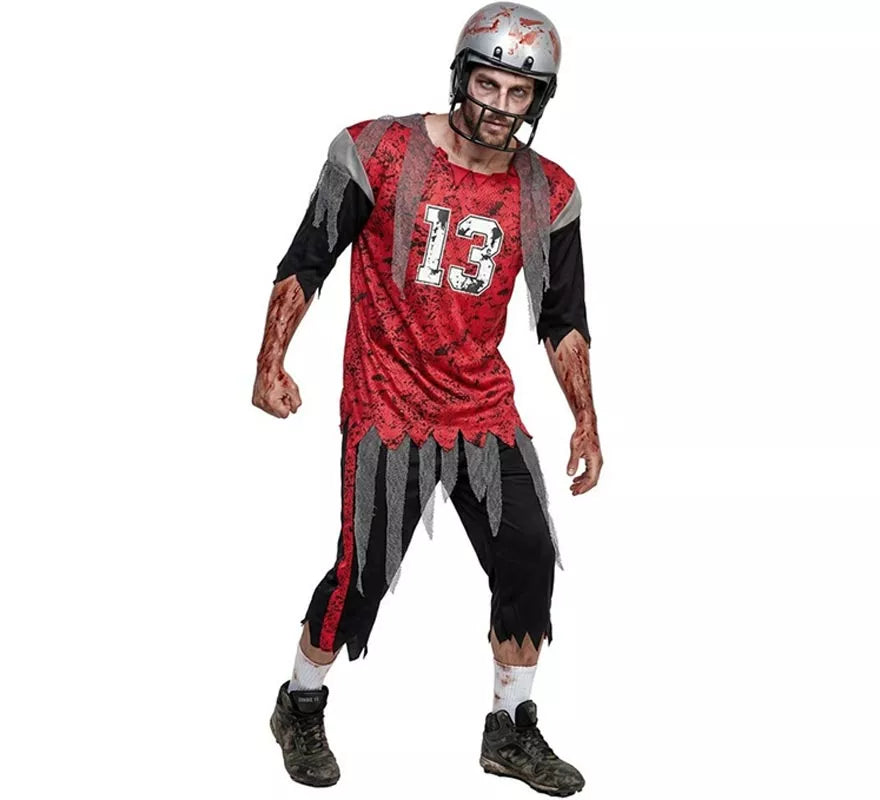 Translation missing: pt-PT.Disfraz de Jugador Fútbol Americano Zombie para hombre