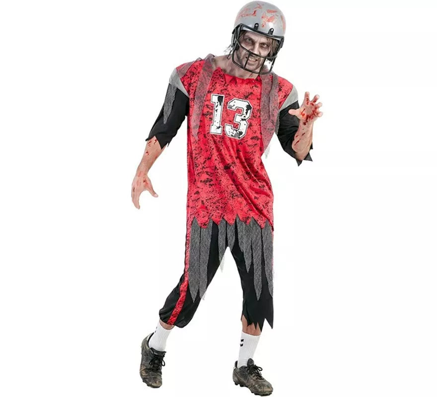 Translation missing: pt-PT.Disfraz de Jugador Fútbol Americano Zombie para hombre
