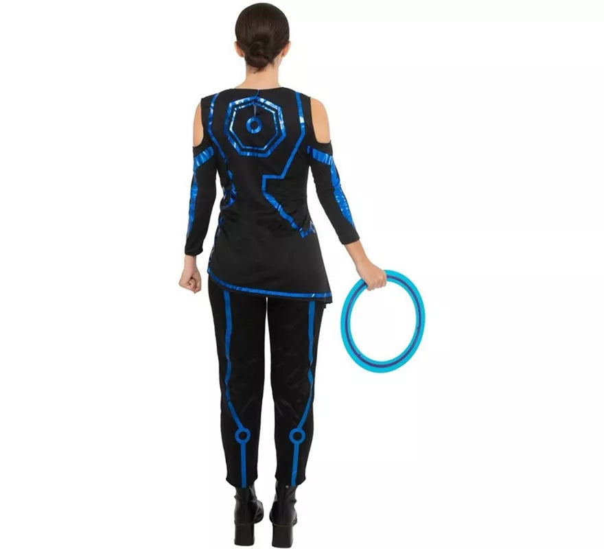 Translation missing: pt-PT.Disfraz de Jugador videojuegos negro y azul para mujer