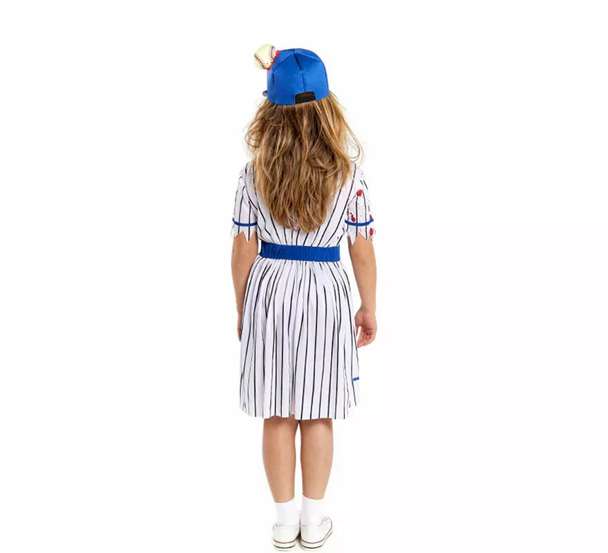 Translation missing: pt-PT.Disfraz de Jugadora de Béisbol Zombie para niña