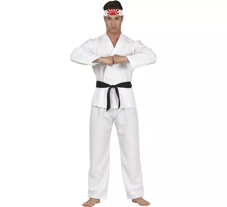 Translation missing: pt-PT.Disfraz de Karateca Blanco para Hombre