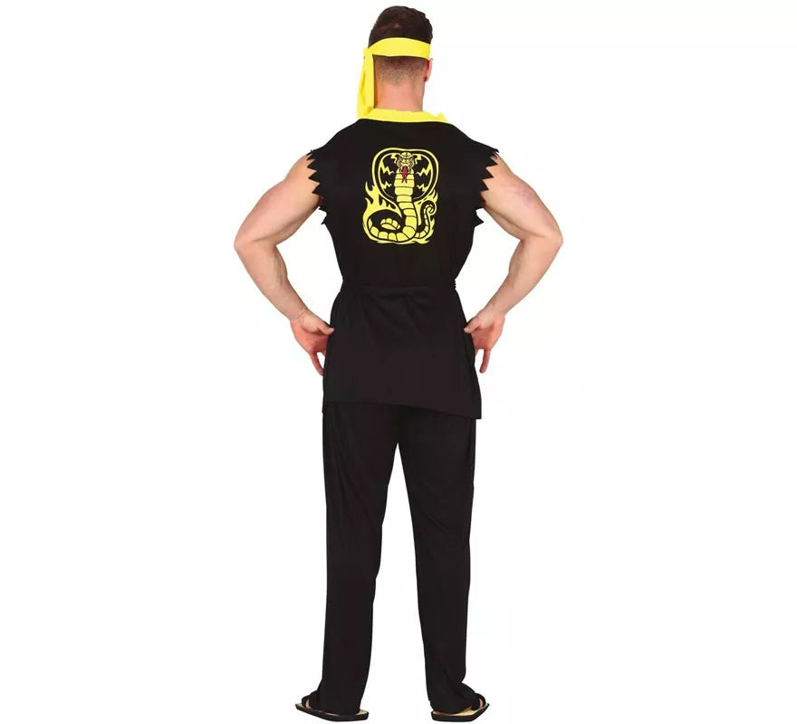 Translation missing: pt-PT.Disfraz de Karateca Negro para Hombre