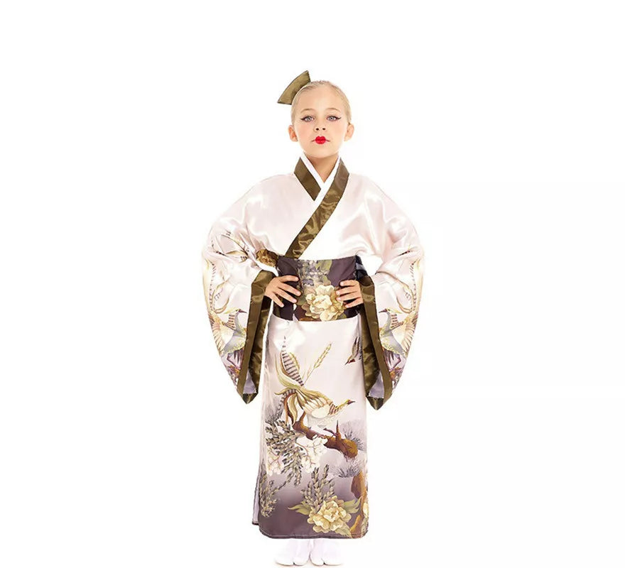 Translation missing: pt-PT.Disfraz de Kimono Japonés Tradicional color pastel para niña