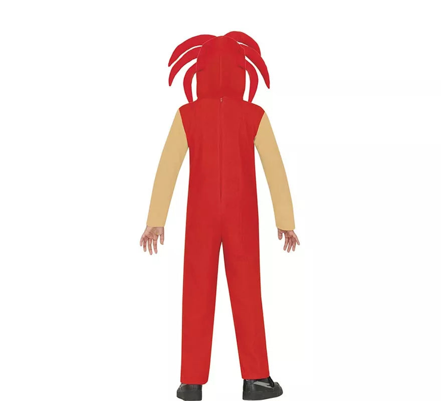 Translation missing: pt-PT.Disfraz de Knuckles Sonic rojo para niños