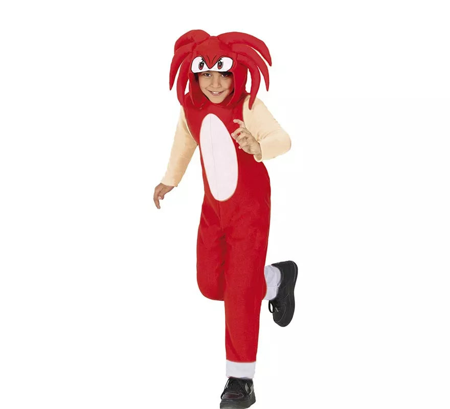 Translation missing: pt-PT.Disfraz de Knuckles Sonic rojo para niños