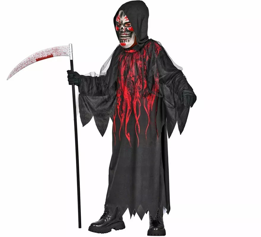 Translation missing: pt-PT.Disfraz de la Muerte Ardiente con Máscara para niños