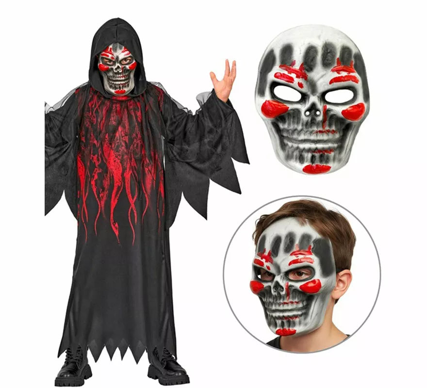 Translation missing: pt-PT.Disfraz de la Muerte Ardiente con Máscara para niños