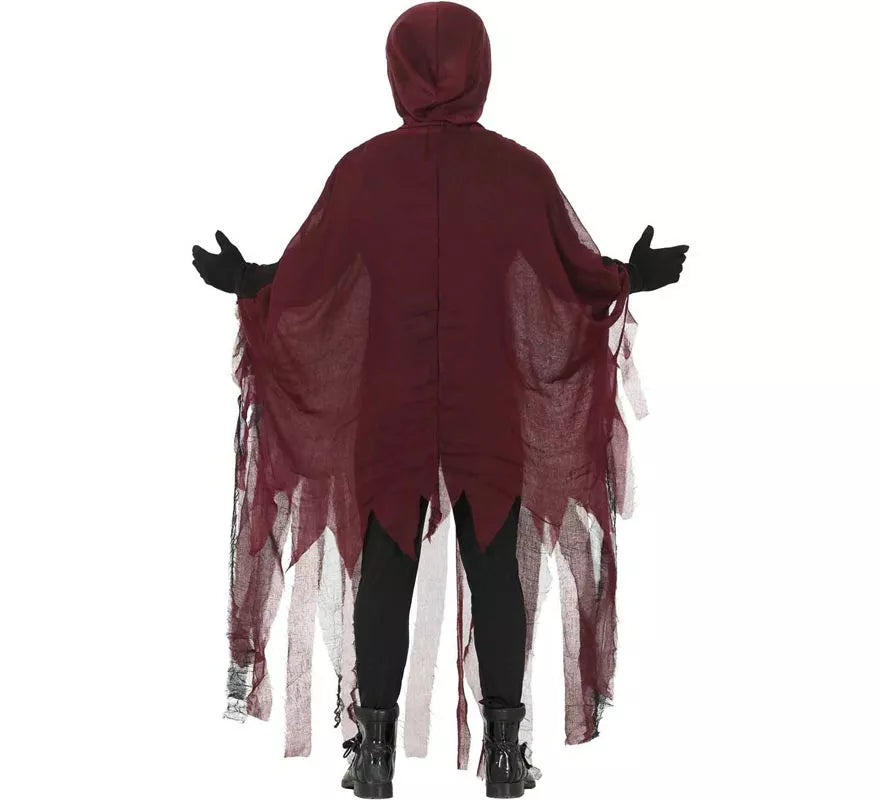 Translation missing: pt-PT.Disfraz de La Muerte Mística rojo para adulto