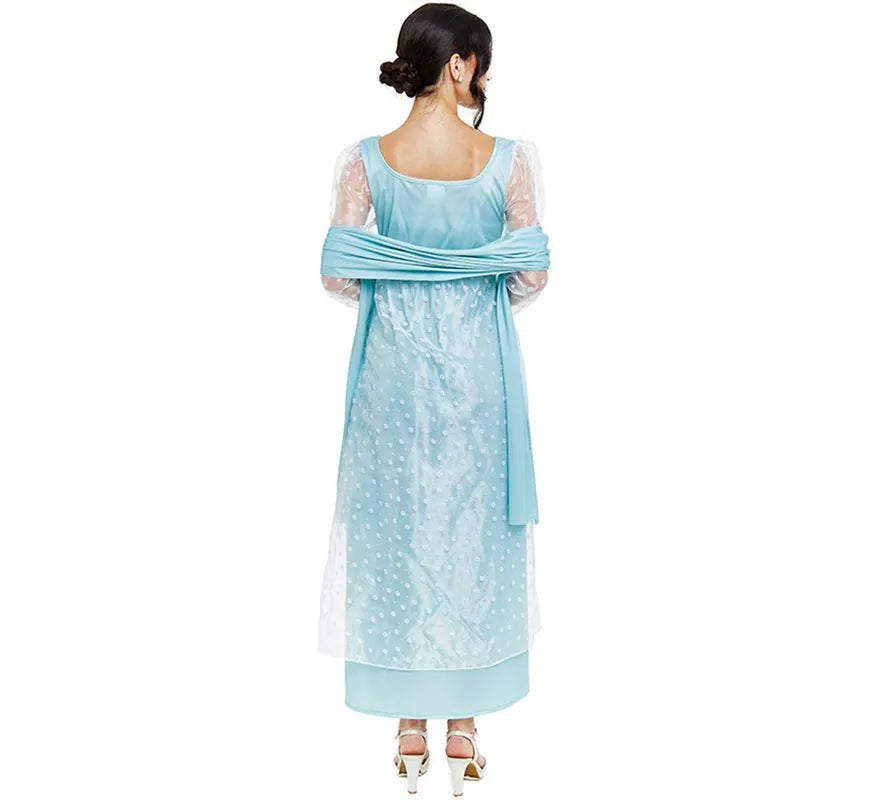 Translation missing: pt-PT.Disfraz de Lady Inglesa azul celeste para mujer